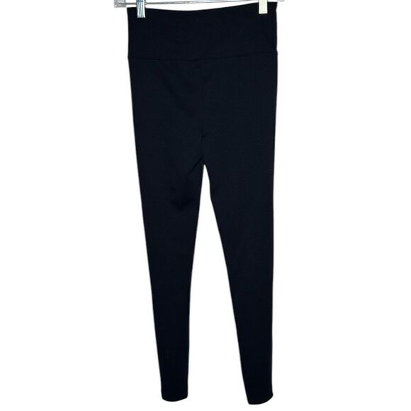 Spanx Assets Black High Waisted Shiny Stretch Shaping Leggings. Size Medium. - Picture 4 of 9